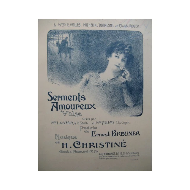 CHRISTINÉ Henri Serments Amoureux Chant Piano