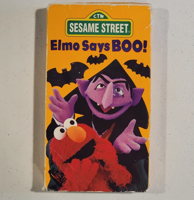 SESAME STREET - Elmo Says Boo! VHS 1997 RETRO MUSIC FAMILY CHILDREN'S ...