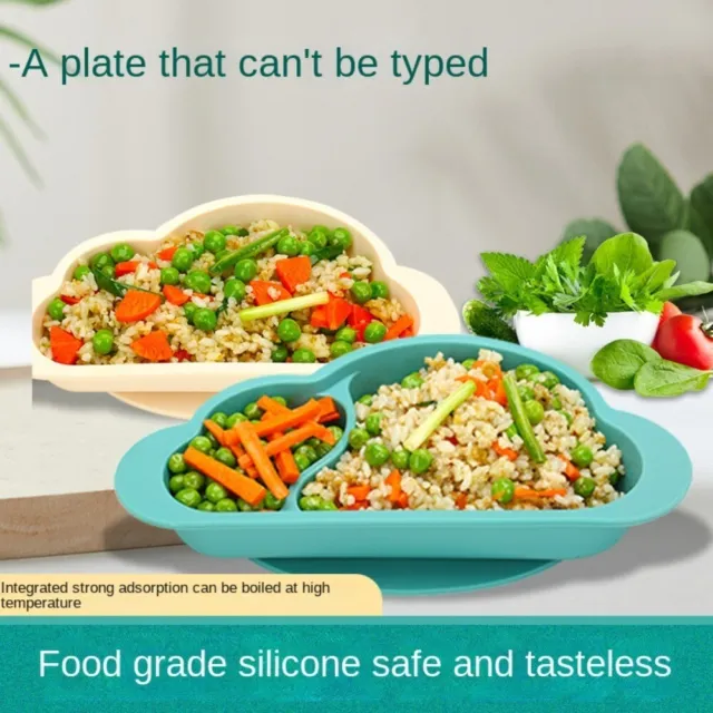 Bowl Cookware Dishes Storage Tray Silicone Plate Food Tray Baby Suction Plate