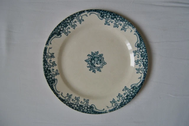 6 ASSIETTES 21 cm Grand Dépôt E. Bourgeois Faïences Porcelaines