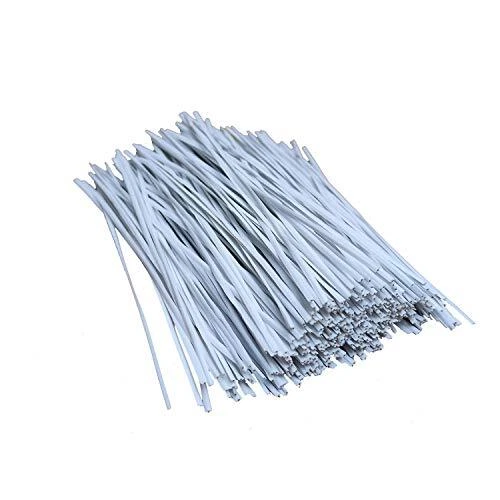 1000 pcs 6 inch Black Cable Twist Ties Plastic Twist Ties with Rugged Metal