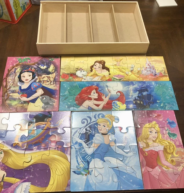 Disney princess 5 sales wood puzzle set