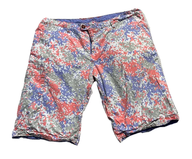 Jetlag Reversible Bermuda Cargo Shorts Men's Size 40 Digi Camo Soft Purple