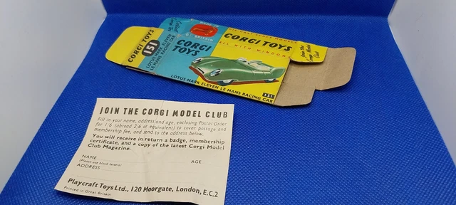 Corgi Toys Lotus 151 – Le Mans, Très Bon état Avec Boîte (Austin Healey)