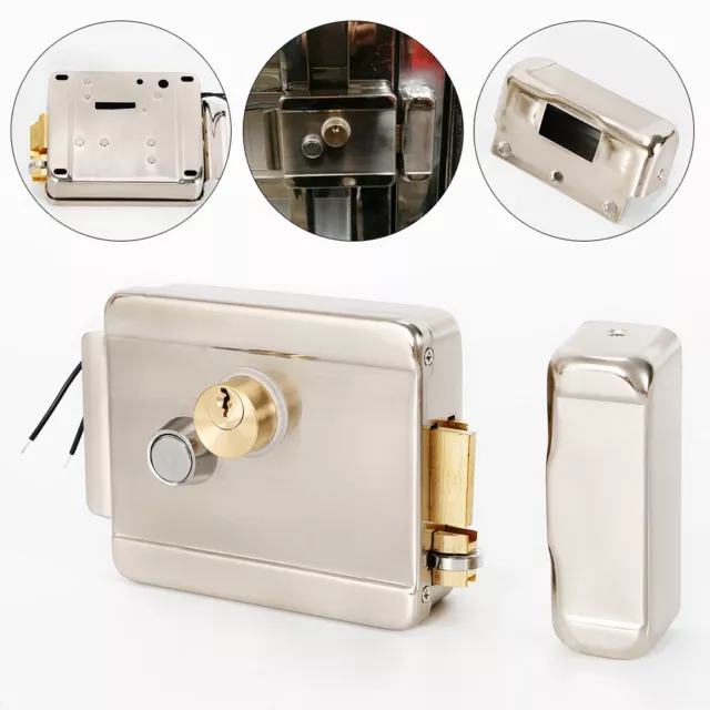 Stainless Electronic Lock Electric Gate Door Lock Security Gate Access Control ！