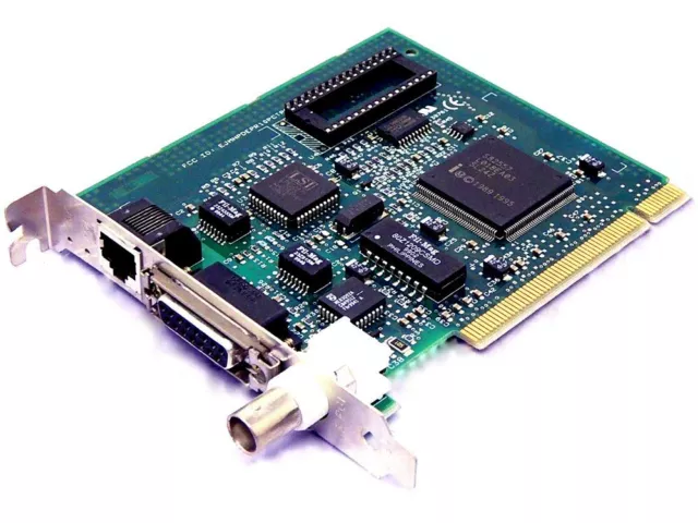 Realtek RTL8029AS RJ-45 BNC Datos Red Interfaz Controlador Lan Tarjeta de Red