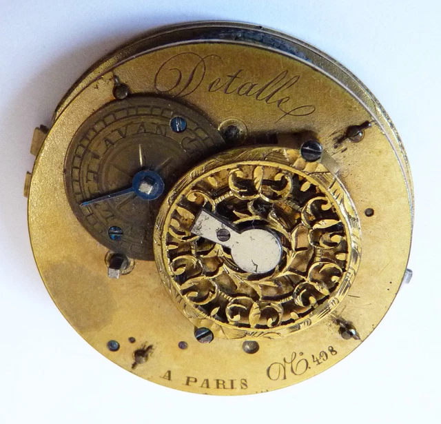 Mouvement De Montre Ancien Signé L'Epine à Paris Avec Coq - 45mm - Non Fonctionnel - Pour Collection