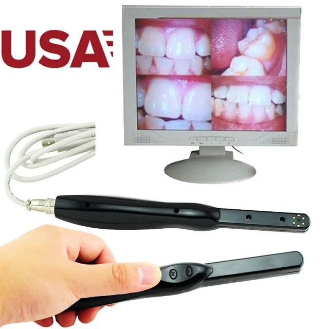 TOP Dental HD USB 2.0 Intra Oral Camera 6 Mega Pixels 6-LED Clear Image CE FDA