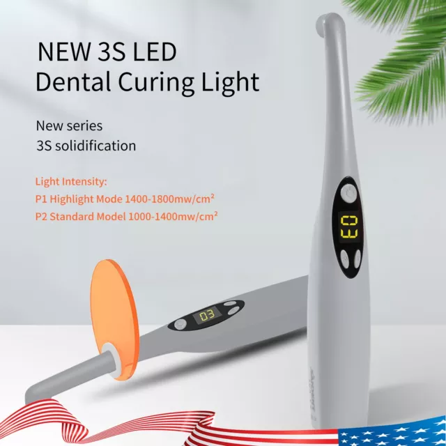 Dental Dentist LED Curing Light Cure Lamp Wireless Resin Woodpecker Style