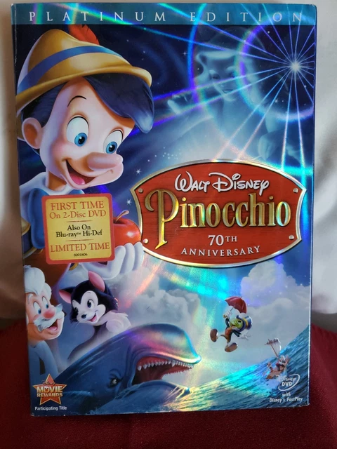 Walt Disney Pinocchio 70Th Anniversary Platinun Edition 2 Disc Dvd Limited...