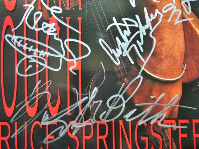 Bruce Springsteen Human Touch Signed Lp Signed Autograph 3