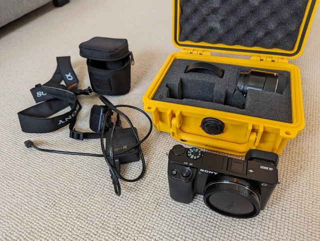 Sony Alpha 6000 Mirrorless Camera - Sigma 19mm Lens & Accessories