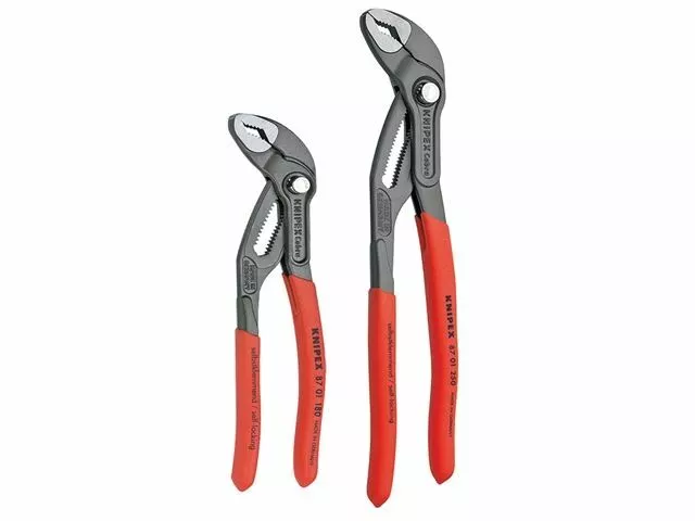 Knipex - Ensemble de 2 pinces de pompe Ã  eau CobraÂ® (180 mm et 250 mm)