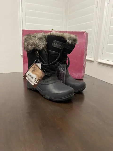 Khombu Black Slope Women's Ladies Waterproof Winter Boots Nice - Size 7