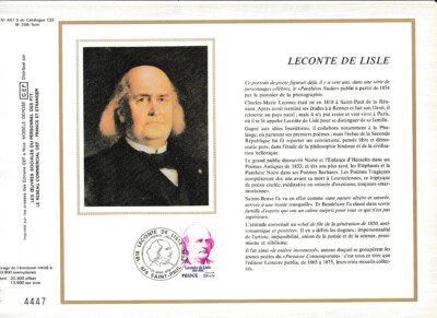 sb feuillet CEF France   Claude Bernard   Saint Julien   1978 