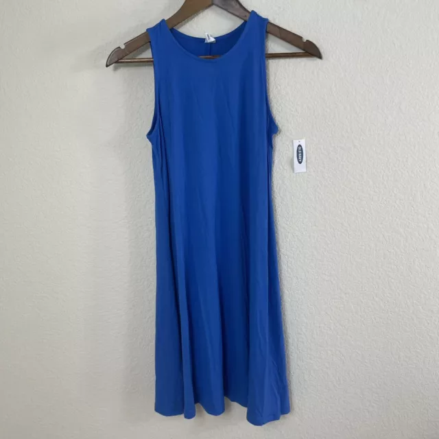 NWT Old Navy Dress Women’s Size XS Blue Sleeveless Tank Dress