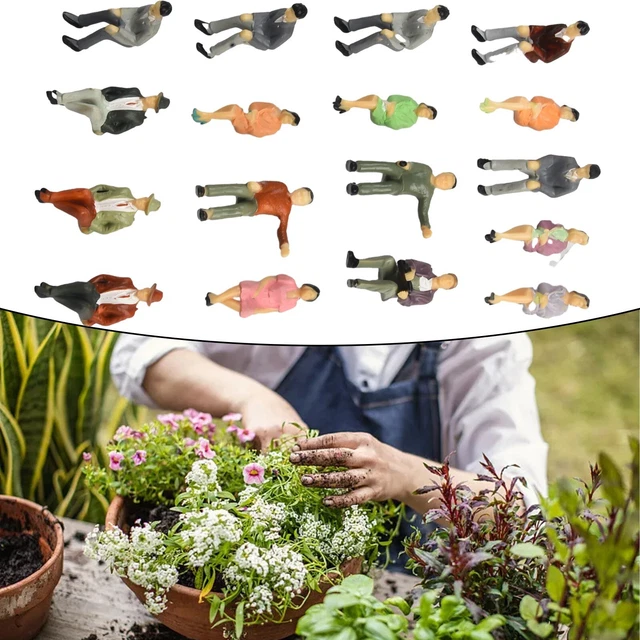 Lot De 90 Figurines Assises – Échelle 1:45 – Pour Paysages Et Dioramas – Bon état