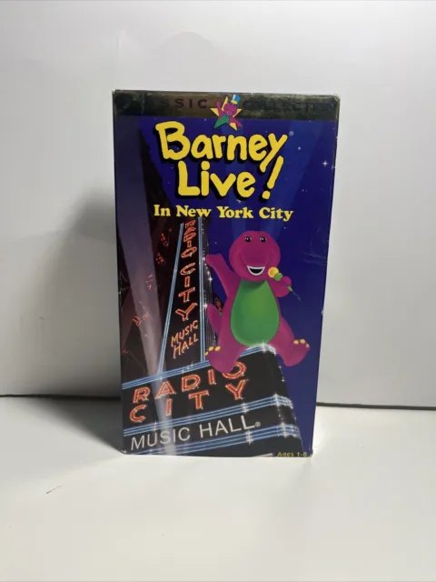 BARNEY LIVE IN New York City VHS 1994 Sing Along Songs Classic ...