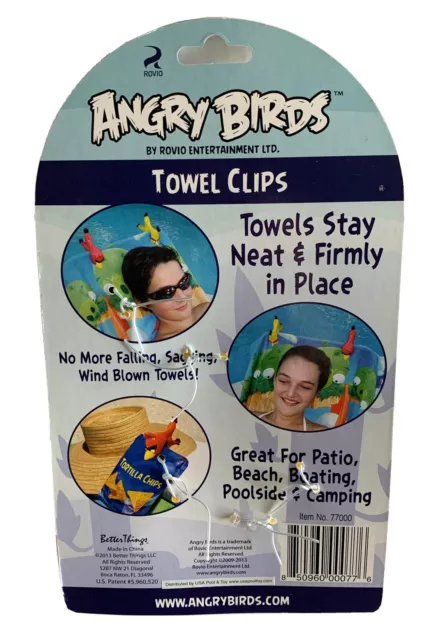 Angry Birds Boca Clips Beach Pool Towel Blanket Chair Lounge Bench Boat Cruise 2