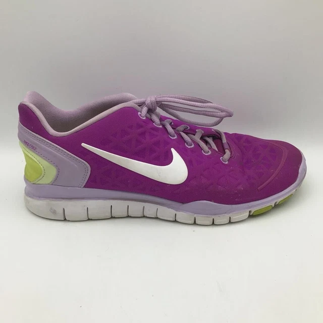 Nike Womens Free Fit 2 Training Shoes Purple 487789-502 Low Top Lace Up 10 M