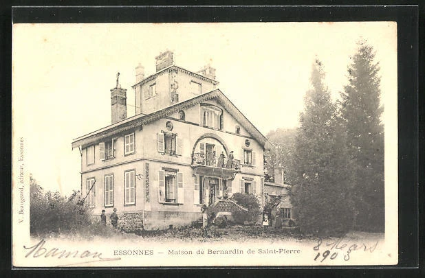CPA Essonnes, Maison de Bernardin de Saint-Pierre 1903
