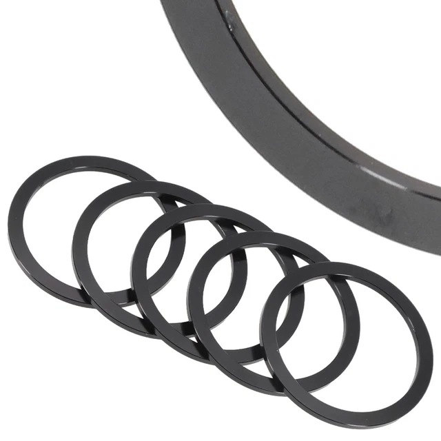 Lot de 6 joints de pédalier de vélo en alliage d'aluminium pour roue d'inertie - Épaisseur Lot de 6 joints de pédalier de vélo en alliage d'aluminium pour roue d'inertie - Épaisseur