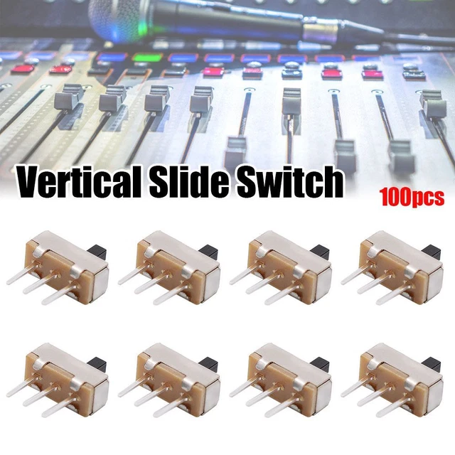 Pannello PCB 2 posizioni 3 pin interruttore a scorrimento verticale 1P2T SS12D00G4