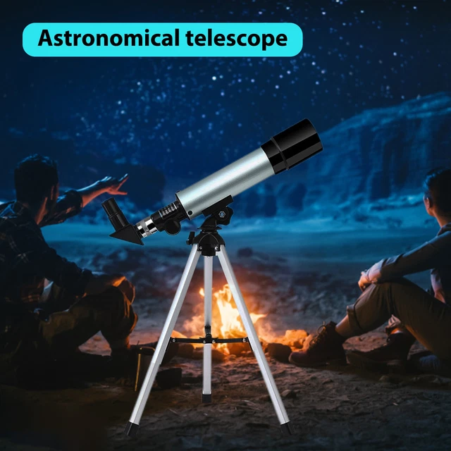 Telescopio astronómico de aluminio telescopio de viaje de alto aumento para la enseñanza
