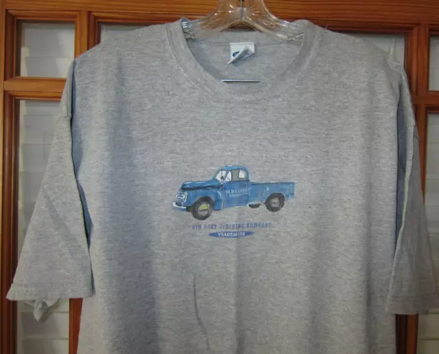 Vintage Old Navy T-shirt Men's XL Classic Truck Made in the USA Gray