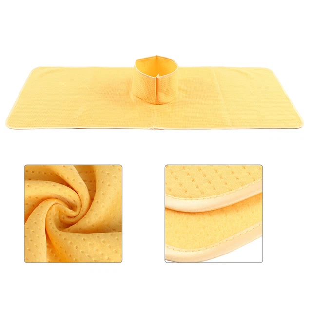 (Giallo) 35x90cm Asciugamano Letto Bellezza Foro Cuscino Asciugamano Massaggio Riutilizzabile Fumigazione