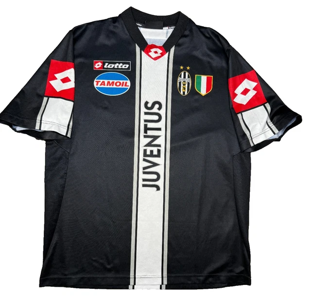 MAGLIA CALCIO JUVENTUS Lotto 2002 2003 L training Worn TAMOIL