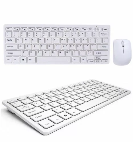 KIT TASTIERA + MOUSE MINI WIFI WIRELESS PER PC 2.4GHz KEYBOARD USB SENZA FILI