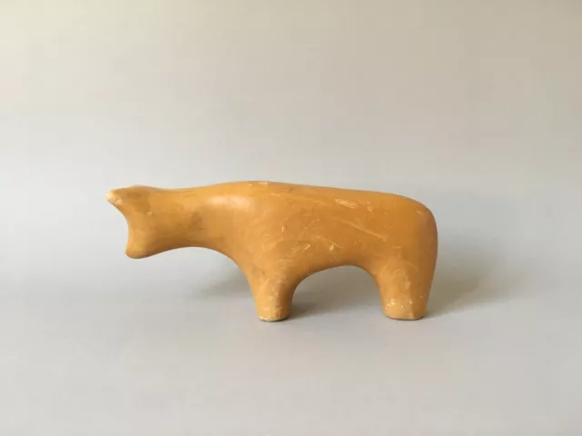 Antonio Vitali アントニオ・ヴィタリ wooden Animal Toy Bull / Ox - Swiss Design - Very rare