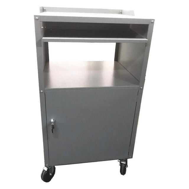 GRAINGER APPROVED 462D21 MblCompCab,1Shlv,Gray,49 3/4"x27"x24"