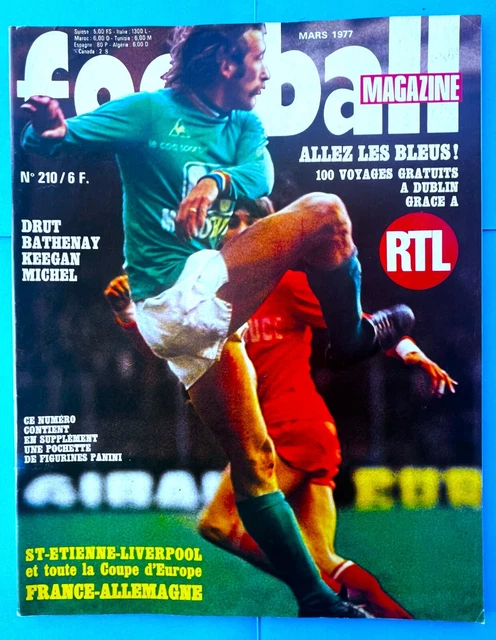 Magazine Onze – Spécial Coupe D’Europe 1977 – Saint-Étienne / Liverpool (1-0)