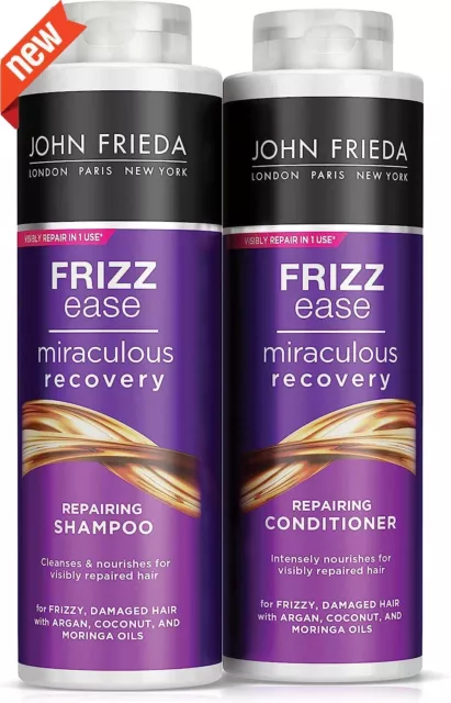 John Frieda Frizz Ease Miraculous Recovery Shampoo Conditioner Duo Pack 2x500ml