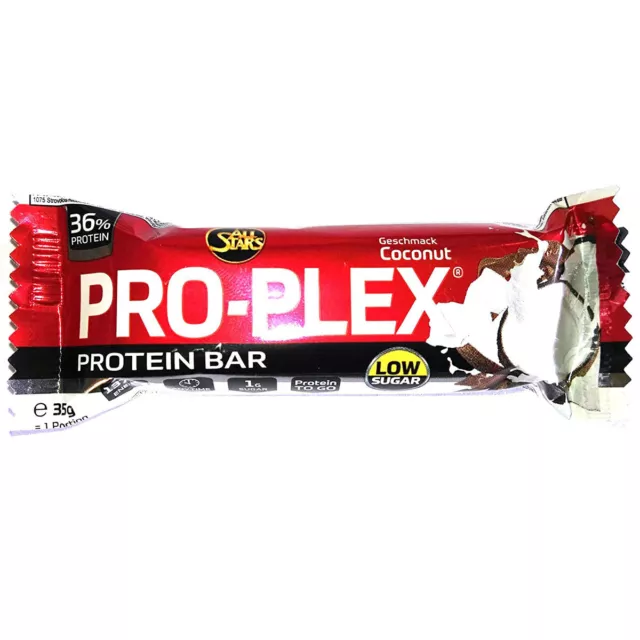 All Stars Pro Plex Bar Coconut Low Sugar Protein Energy Snack 35g