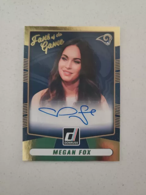 2016 Megan Fox Donruss Fans of The Game Autograph Card #3  Rams Transformers NMT