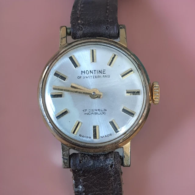 1970S MONTINE OF Switzerland Watch Ladies Sliver Cal FHF 69N Mechanical Working 34.99 PicClick UK