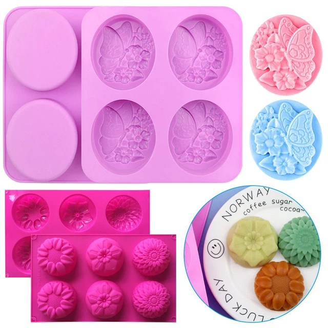 gâteau Moule de savon silicone Moule de bonbon de pudding Fournitures de savons