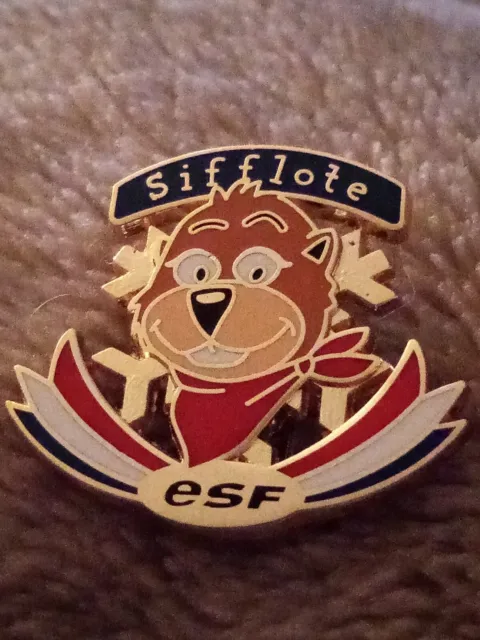 Broche Insigne ESF Ski SIFFLOTE no pin's badge broche OURSON