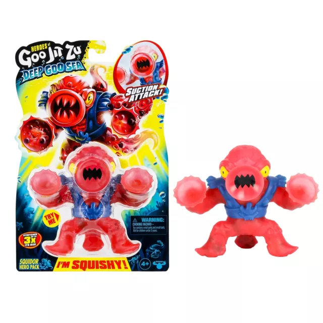 Heroes of Goo Jit Zu Deep Goo Sea Squidor Hero Pack. Super Squishy, Goo Filled T