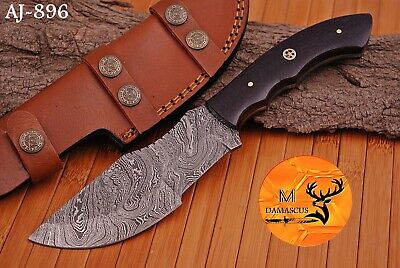 Custom Hand Made Forged Damascus Steel Tracker Knife Hunting Knife Survival  896