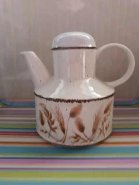 Vintage Midwinter Stonehenge Teapot / Coffee Pot England Wheat / Wild Oats 70s