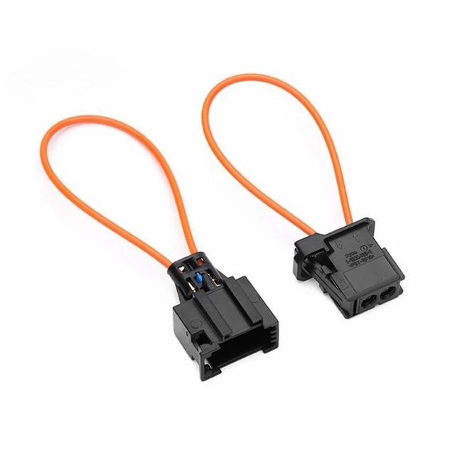2 stuks glasvezelconnectoren voor de auto, brugconnector, glasvezelaftakconnector voor renovatie- en reparatiewerkzaamheden, voor de meeste modellen
