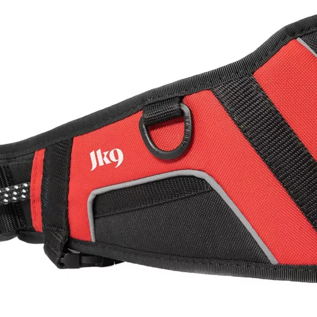 Julius-K9 Canicross-Gürtel Rouge/Noir Pour Hundesport, Neuf 3