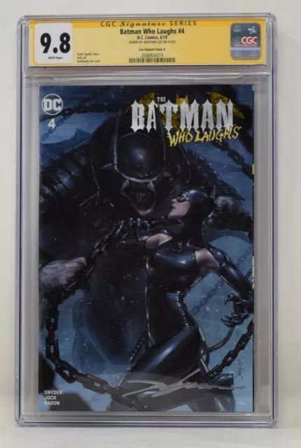 Batman Who Laughs #4 DC Jeehyung Variant Trade Catwoman CGC SS 9.8