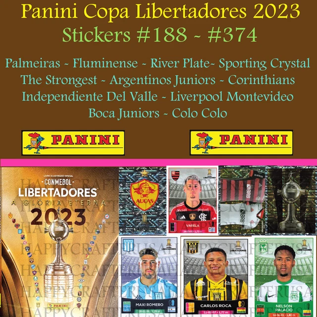 ** YOU PICK** Panini CONMEBOL Copa Libertadores 2023 Stickers 188 374 3.99 PicClick