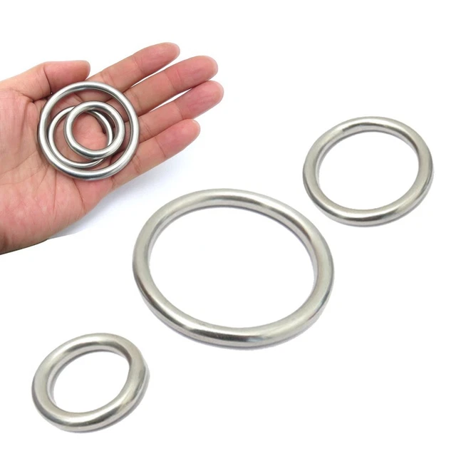 Lot De 10 Anneaux Toriques En Métal Doré 2 Pouces / 50 Mm - Pour Boucles De Ceinture, Sacs, Bricolage Et Maroquinerie