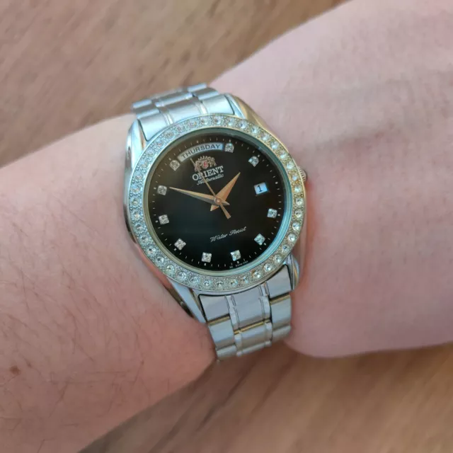 ORIENT PRESIDENT CLASSIC Automatic Sapphire Gold Watch EV0J001G jubilee UK 145.00 PicClick UK